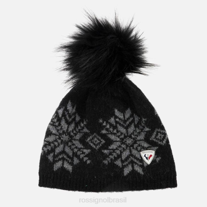 acessórios Rossignol gorro de floco de neve preto mulheres XP60720