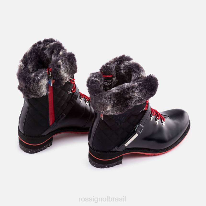 calçados Rossignol Botas Megève 1907 preto brilhante mulheres XP60767