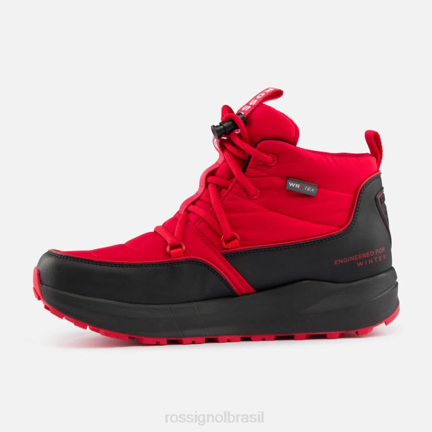 calçados Rossignol botas de après ski impermeáveis ​​resort vermelho homens XP60643