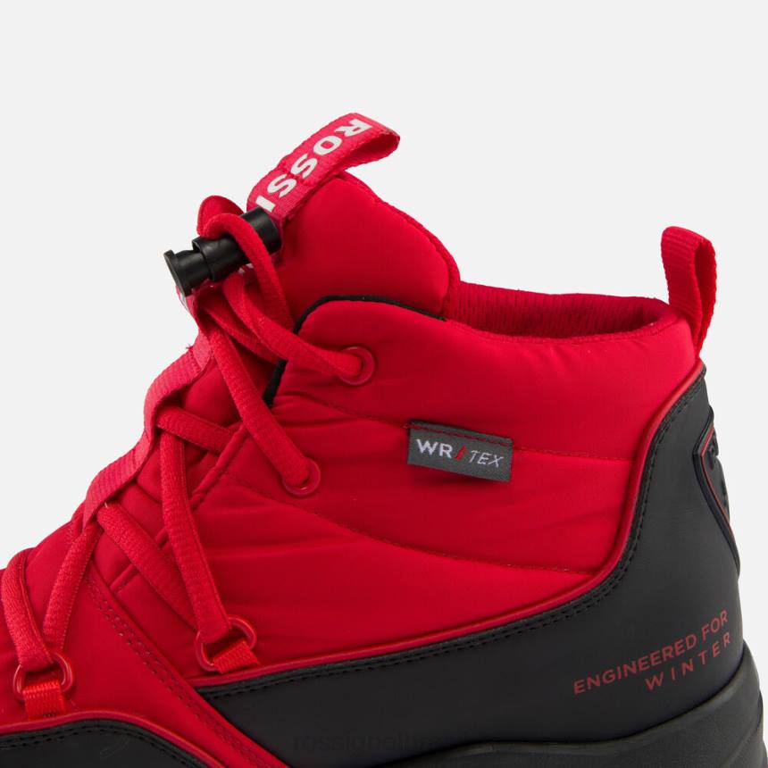 calçados Rossignol botas de après ski impermeáveis ​​resort vermelho homens XP60643