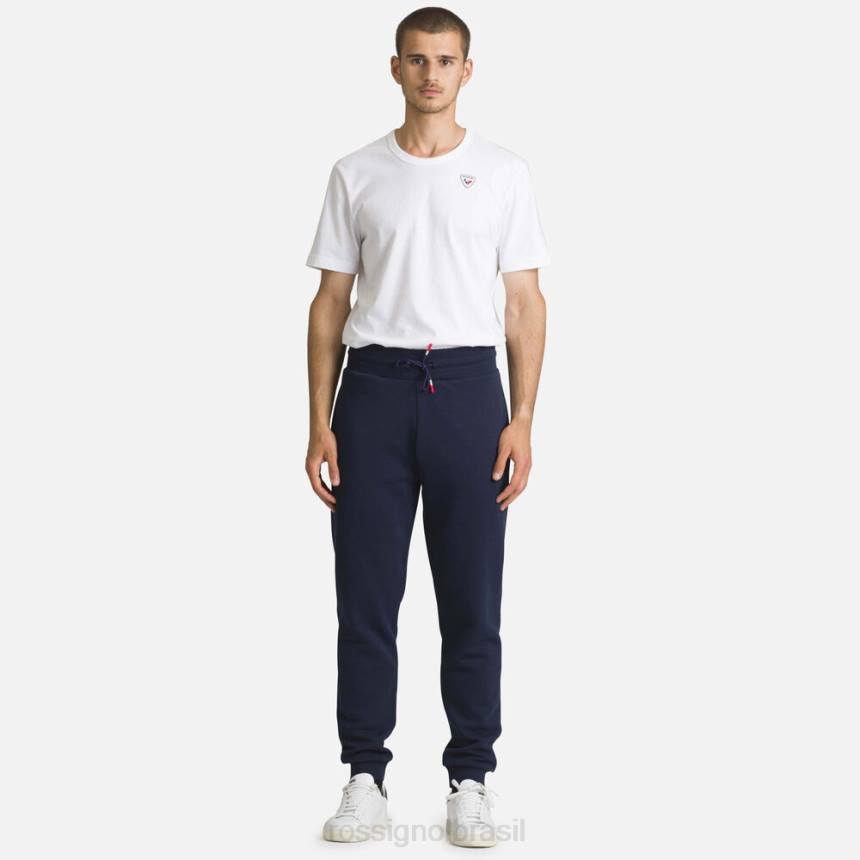 partes inferiores Rossignol calça de algodão com logo azul marinho homens XP60256