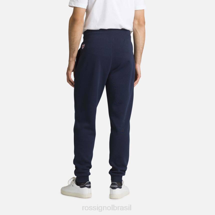 partes inferiores Rossignol calça de algodão com logo azul marinho homens XP60256