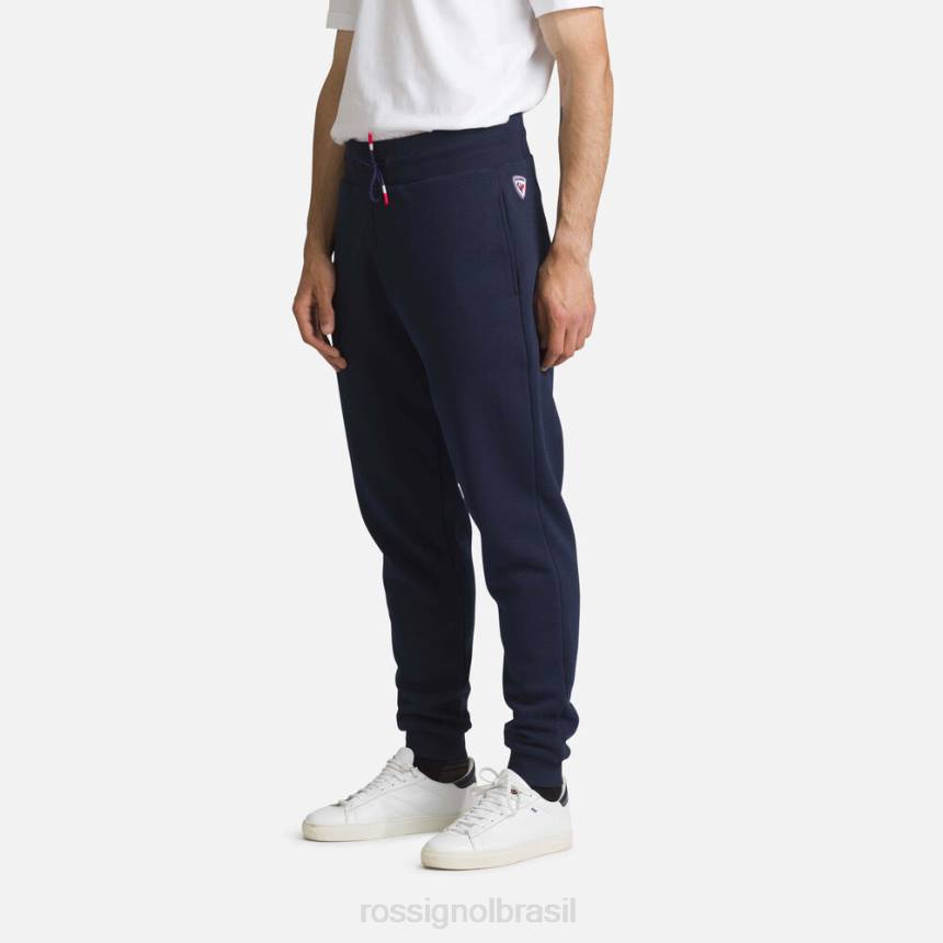 partes inferiores Rossignol calça de algodão com logo azul marinho homens XP60256