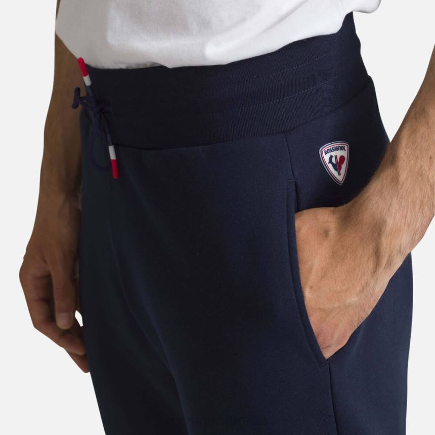 partes inferiores Rossignol calça de algodão com logo azul marinho homens XP60256