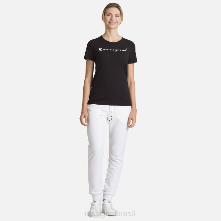 partes inferiores Rossignol calça de algodão com logo branco mulheres XP60939