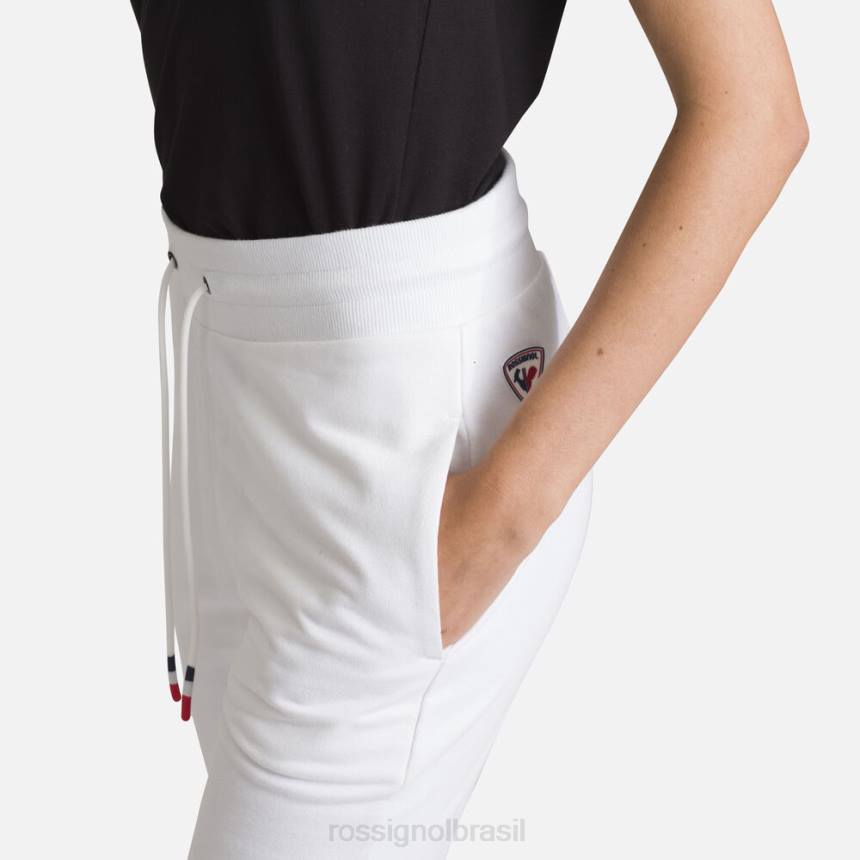 partes inferiores Rossignol calça de algodão com logo branco mulheres XP60939