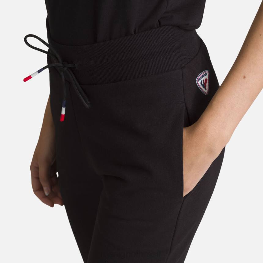 partes inferiores Rossignol calça de algodão com logo preto mulheres XP60916