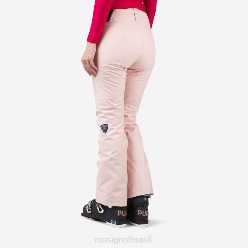 partes inferiores Rossignol calça de esqui rosa pó mulheres XP60782