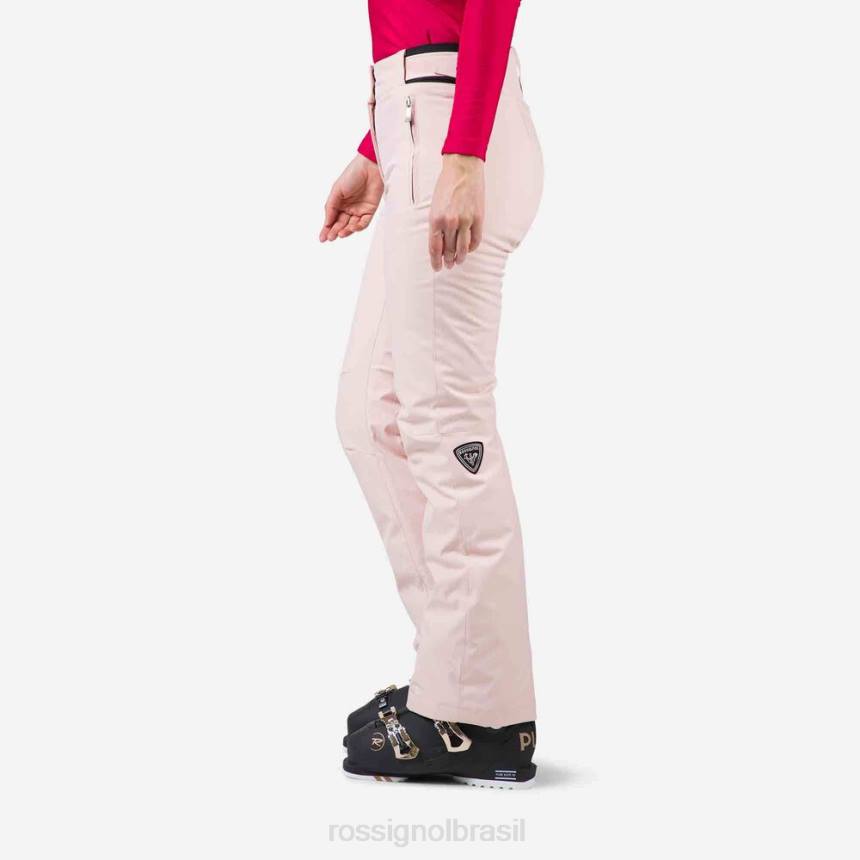 partes inferiores Rossignol calça de esqui rosa pó mulheres XP60782