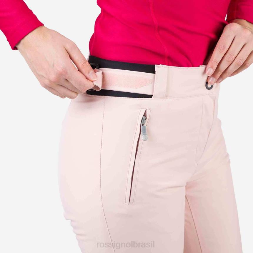 partes inferiores Rossignol calça de esqui rosa pó mulheres XP60782