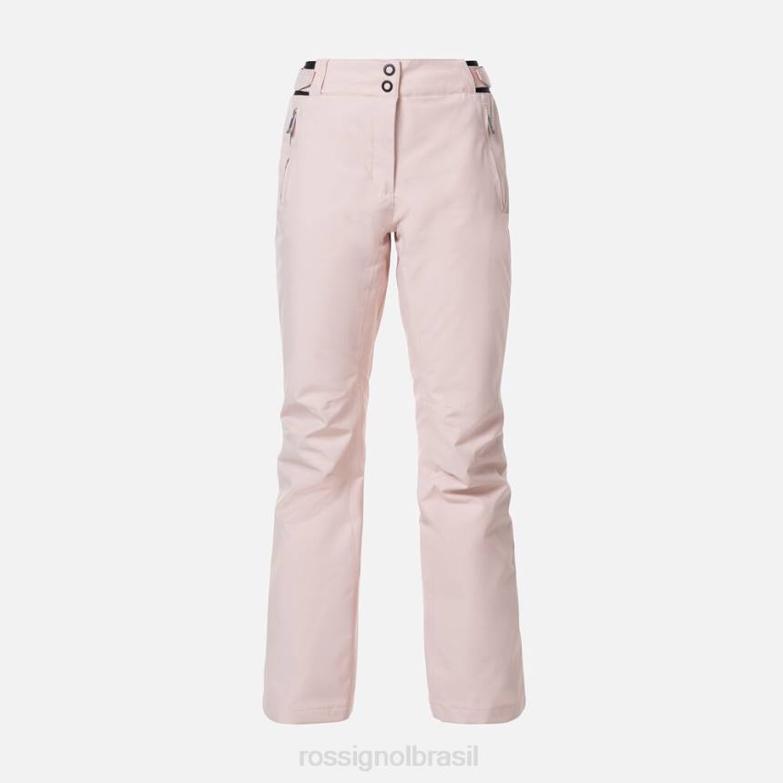 partes inferiores Rossignol calça de esqui rosa pó mulheres XP60824