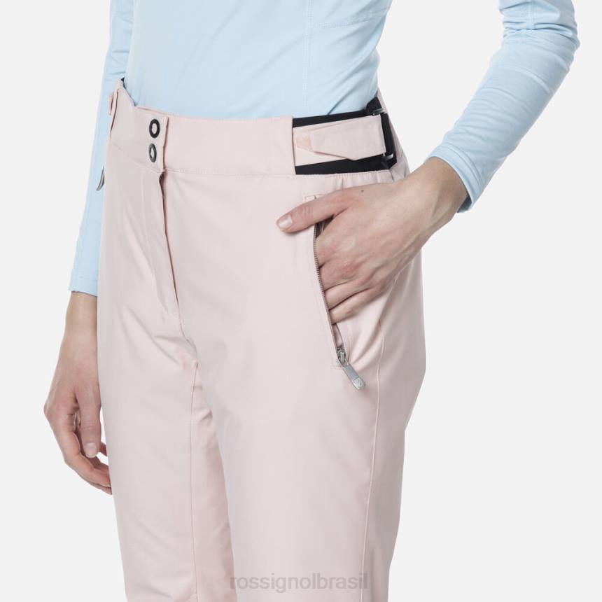 partes inferiores Rossignol calça de esqui rosa pó mulheres XP60824