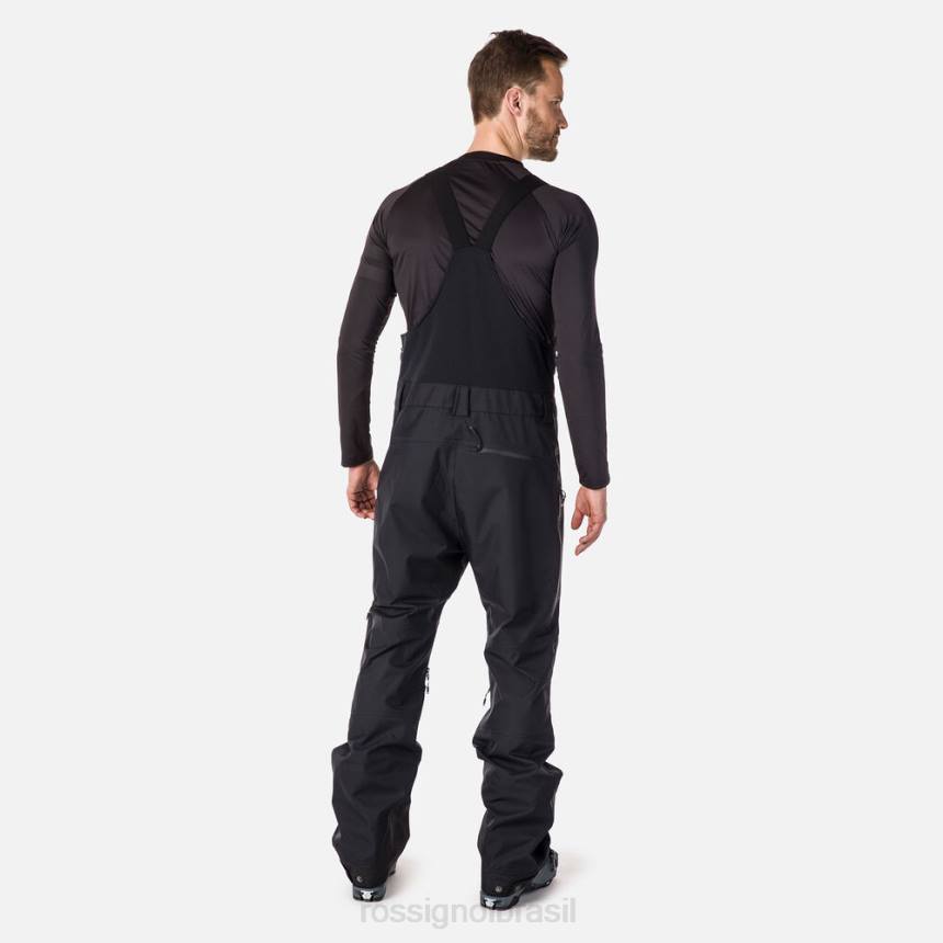 partes inferiores Rossignol calça skpr de três camadas preto homens XP60129