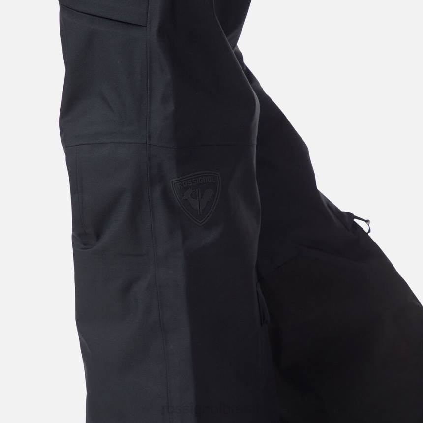 partes inferiores Rossignol calça skpr de três camadas preto homens XP60513