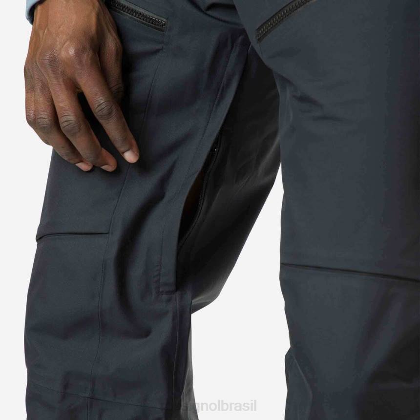 partes inferiores Rossignol calça skpr de três camadas preto homens XP60513