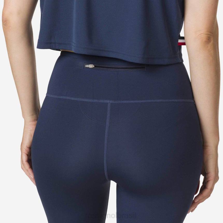 partes inferiores Rossignol meia calça stretch 3/4 azul marinho mulheres XP60913