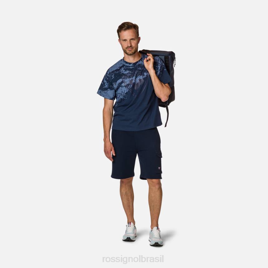 partes inferiores Rossignol shorts confortáveis ​​de algodão azul marinho homens XP60132