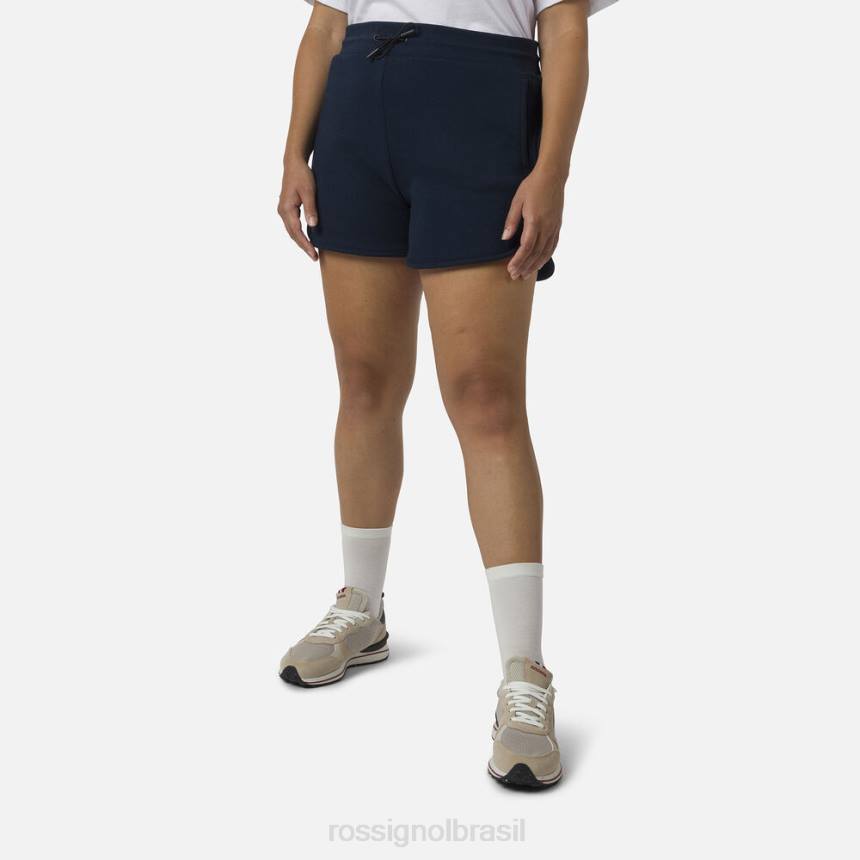 partes inferiores Rossignol shorts confortáveis ​​de algodão azul marinho mulheres XP60915