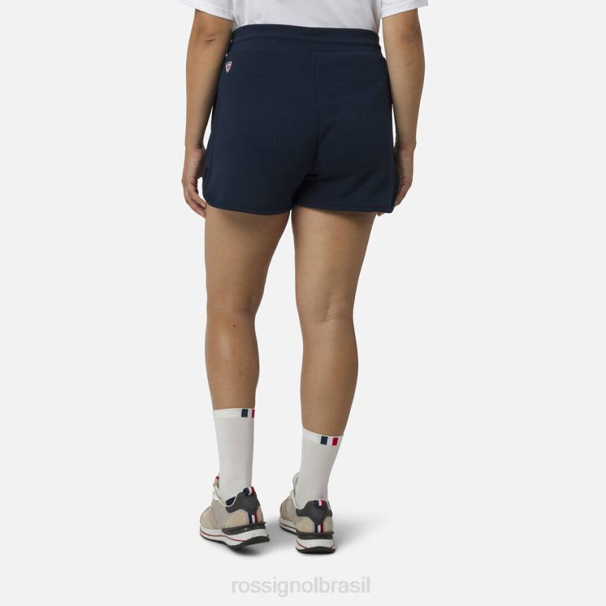 partes inferiores Rossignol shorts confortáveis ​​de algodão azul marinho mulheres XP60915