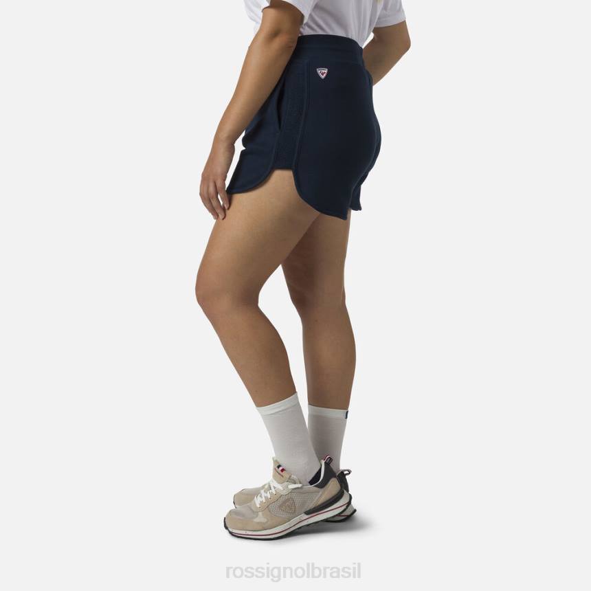 partes inferiores Rossignol shorts confortáveis ​​de algodão azul marinho mulheres XP60915