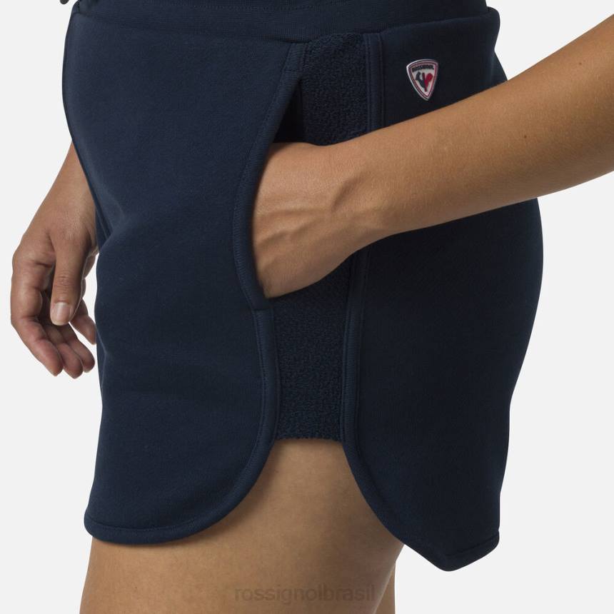 partes inferiores Rossignol shorts confortáveis ​​de algodão azul marinho mulheres XP60915