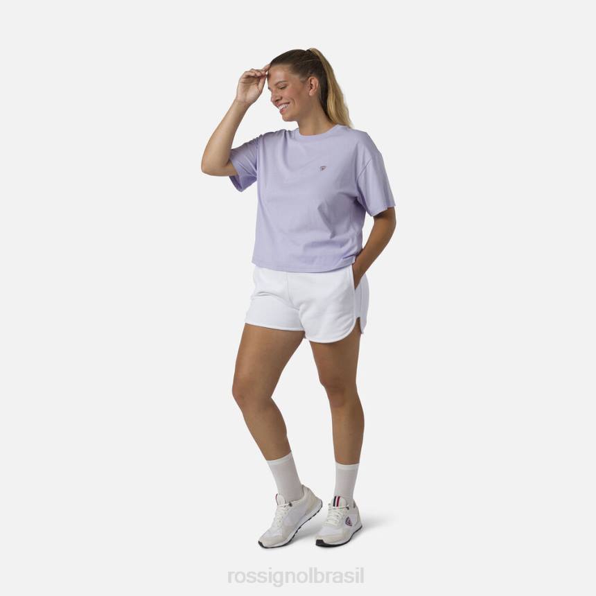 partes inferiores Rossignol shorts confortáveis ​​de algodão branco mulheres XP60844