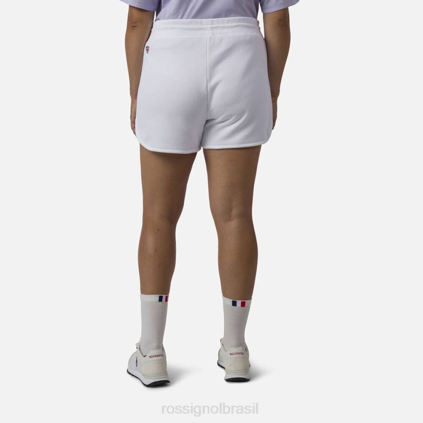 partes inferiores Rossignol shorts confortáveis ​​de algodão branco mulheres XP60844