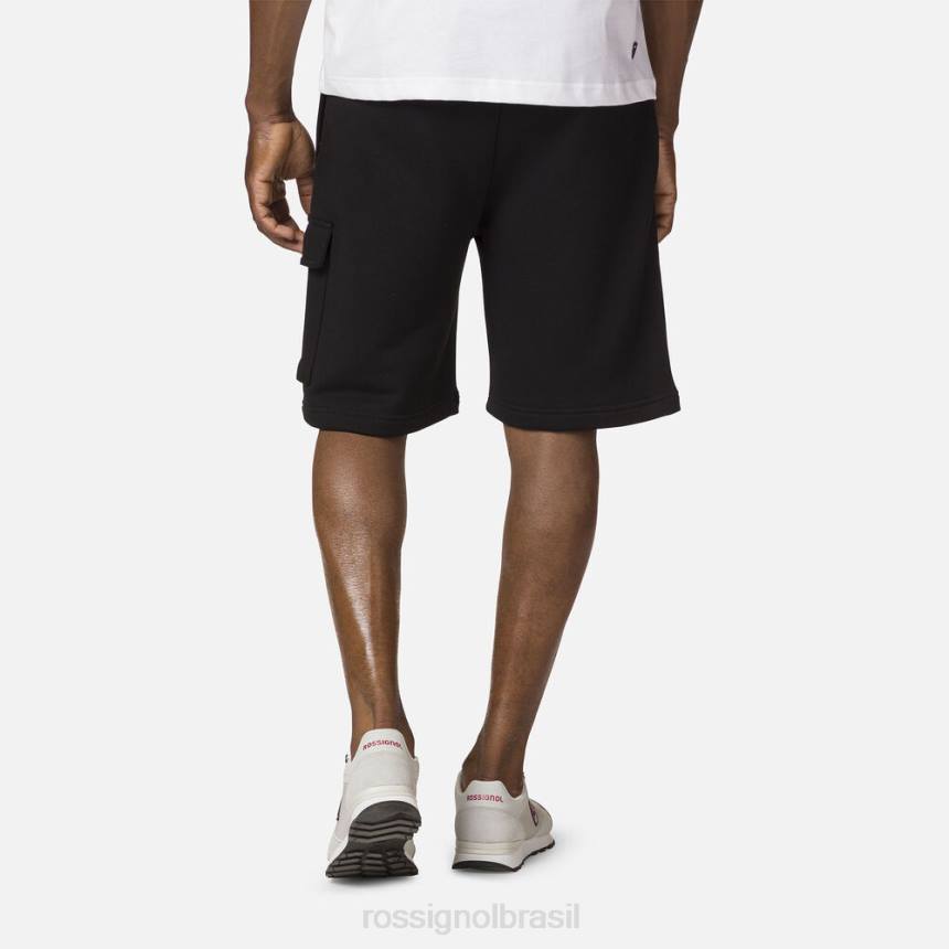 partes inferiores Rossignol shorts confortáveis ​​de algodão preto homens XP60104