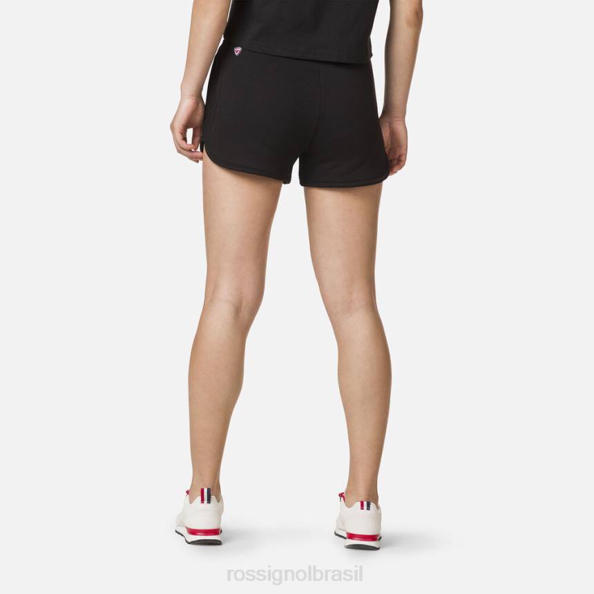 partes inferiores Rossignol shorts confortáveis ​​de algodão preto mulheres XP60920