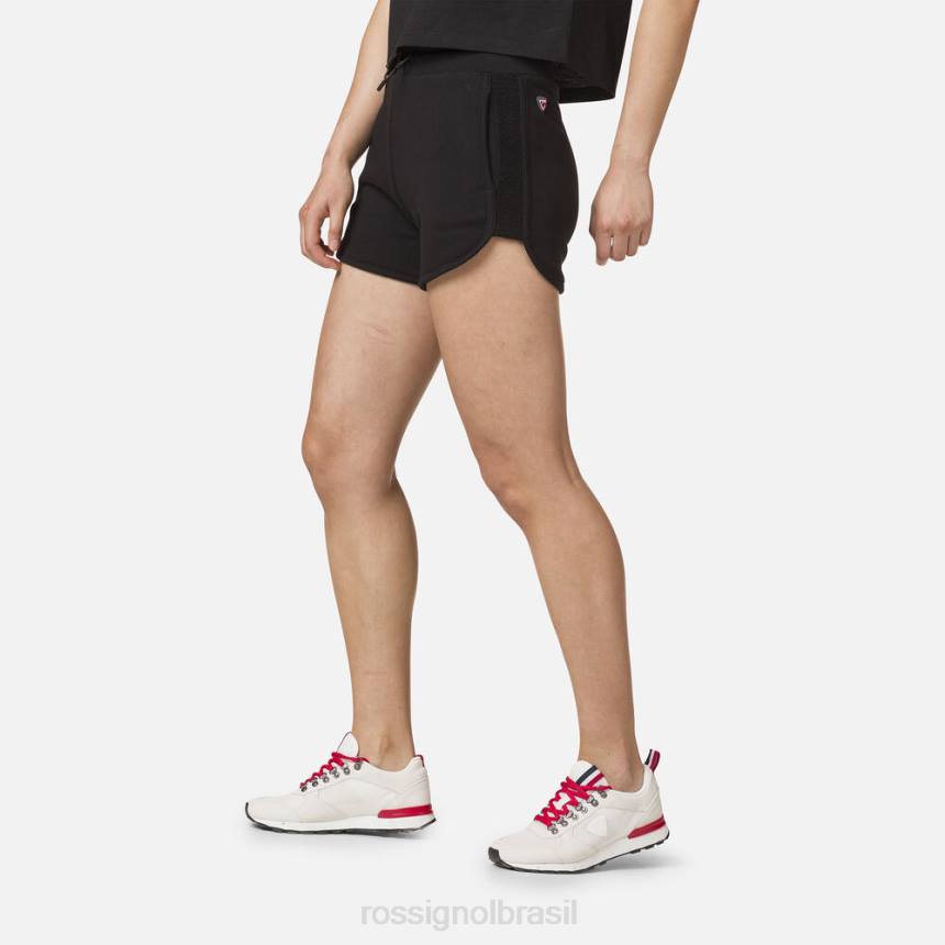 partes inferiores Rossignol shorts confortáveis ​​de algodão preto mulheres XP60920