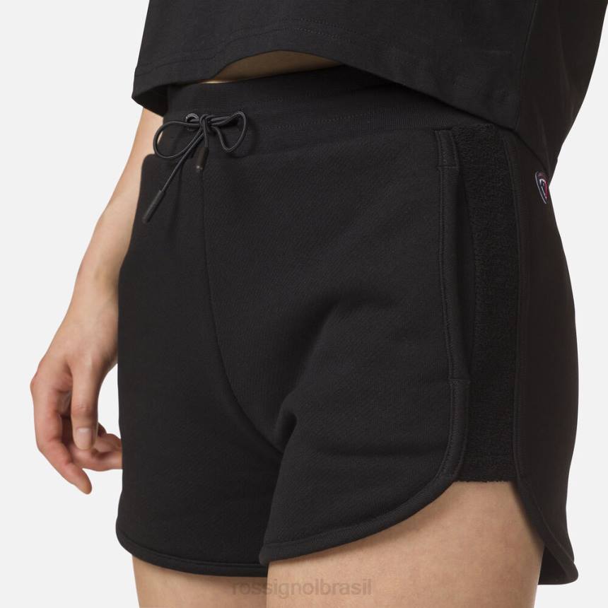 partes inferiores Rossignol shorts confortáveis ​​de algodão preto mulheres XP60920