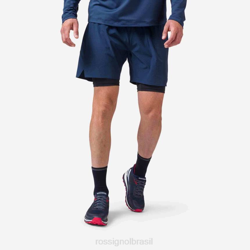 partes inferiores Rossignol shorts de corrida azul marinho homens XP60126