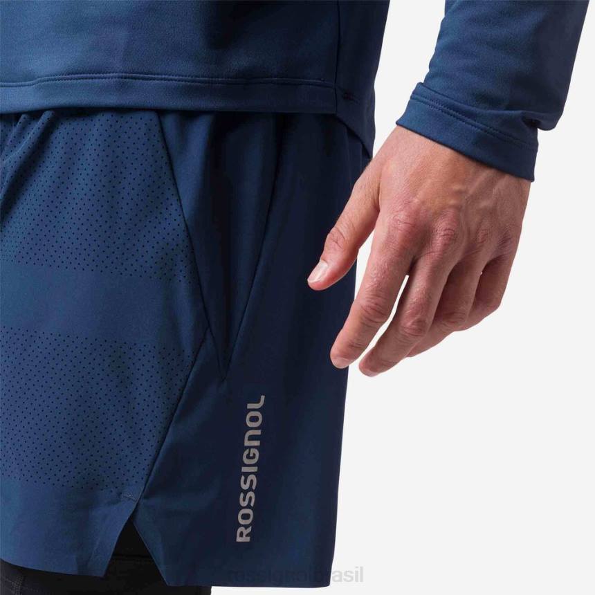 partes inferiores Rossignol shorts de corrida azul marinho homens XP60126