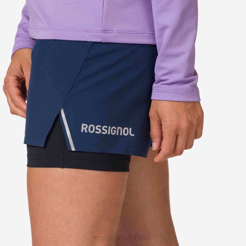 partes inferiores Rossignol shorts de corrida azul marinho mulheres XP60721