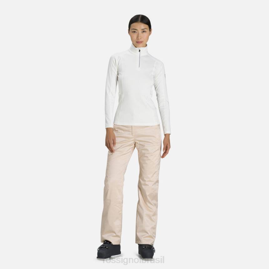 topos Rossignol camada clássica de 1/2 zip branco mulheres XP60982