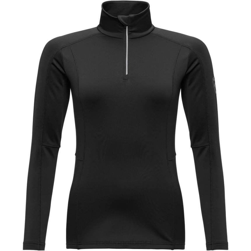 topos Rossignol camada clássica de 1/2 zip preto mulheres XP60724