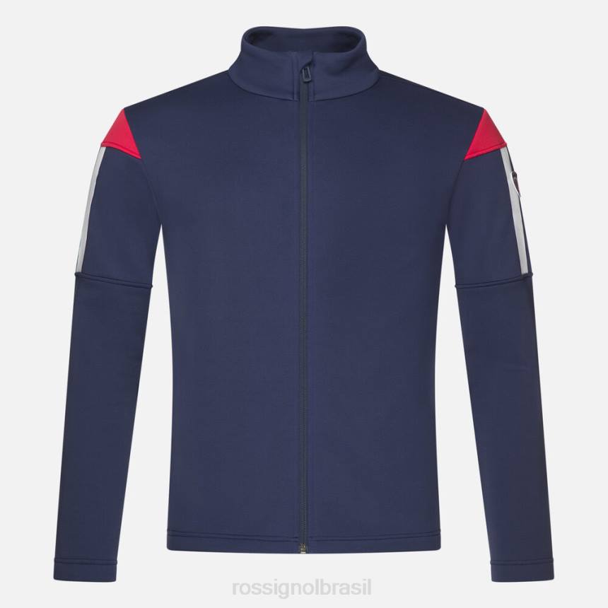 topos Rossignol camada intermediária aérea full-zip azul marinho homens XP60581