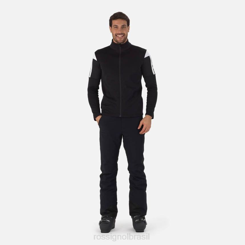 topos Rossignol camada intermediária aérea full-zip preto homens XP60552