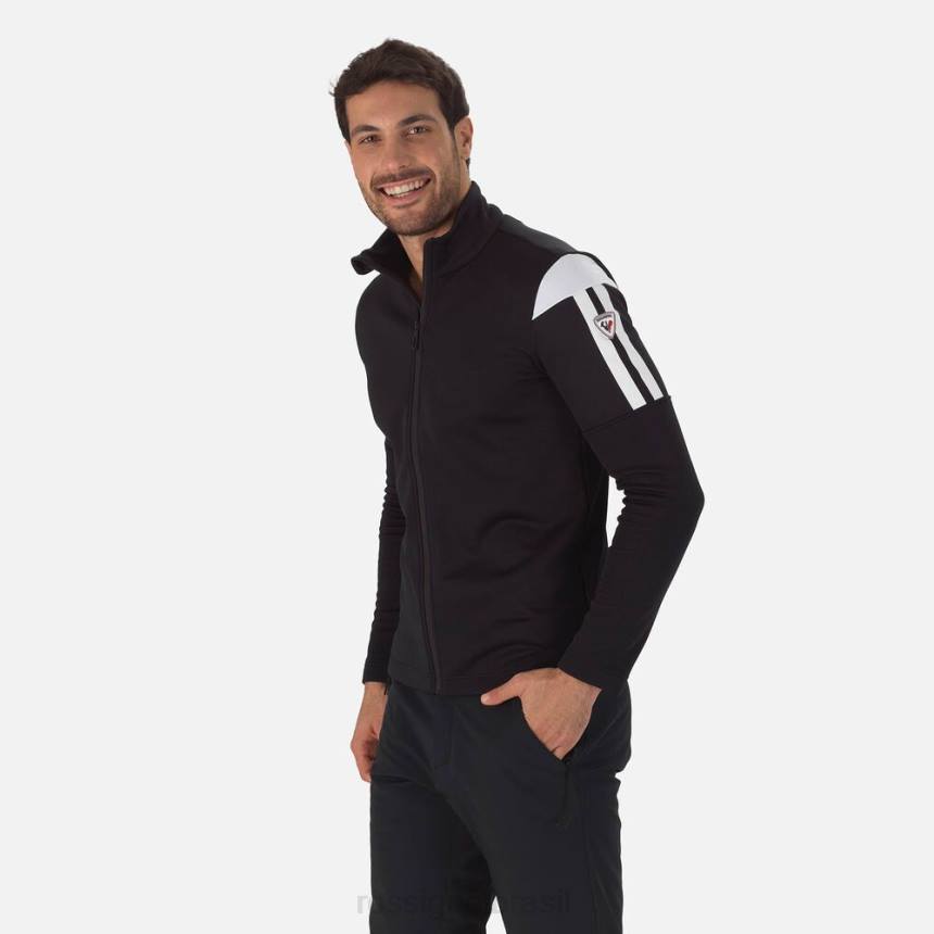 topos Rossignol camada intermediária aérea full-zip preto homens XP60552