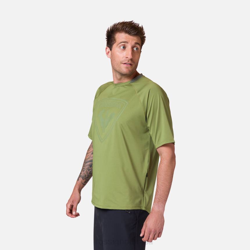 topos Rossignol camisa de manga curta ajuste clássico musgo verde homens XP6028