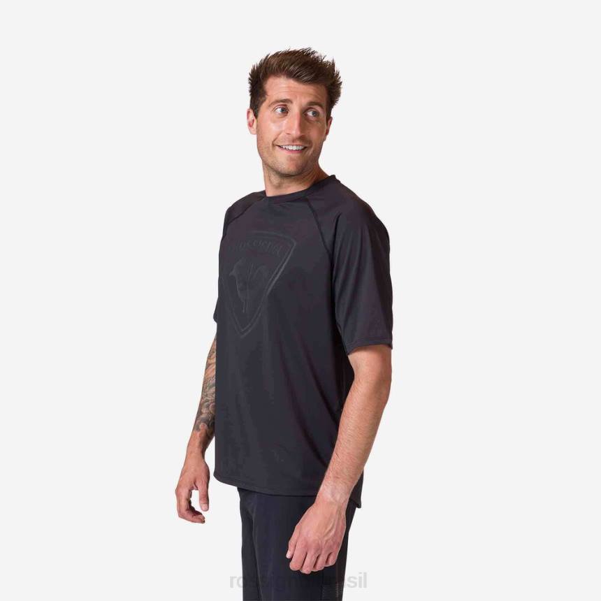 topos Rossignol camisa de manga curta ajuste clássico preto homens XP6026