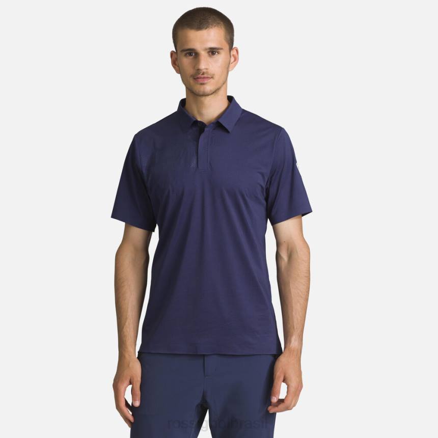 topos Rossignol camisa polo leve e respirável azul marinho homens XP608