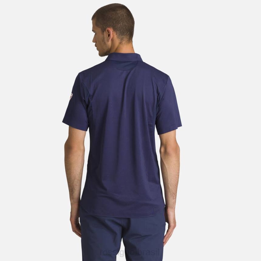 topos Rossignol camisa polo leve e respirável azul marinho homens XP608