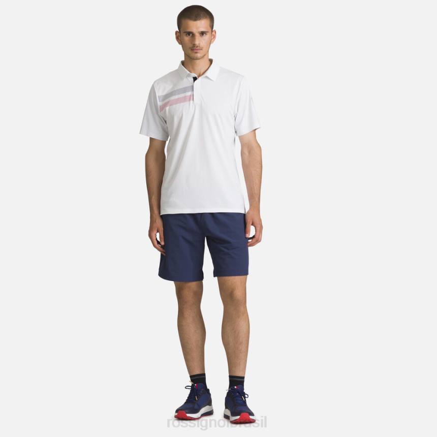 topos Rossignol camisa polo leve e respirável branco homens XP605