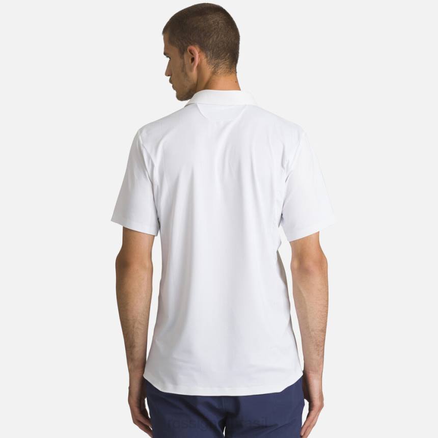 topos Rossignol camisa polo leve e respirável branco homens XP605