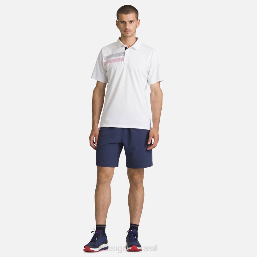 topos Rossignol camisa polo leve e respirável branco homens XP605