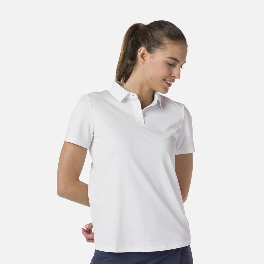 topos Rossignol camisa polo leve e respirável branco mulheres XP60706