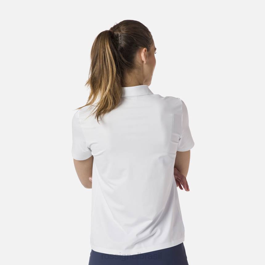 topos Rossignol camisa polo leve e respirável branco mulheres XP60706