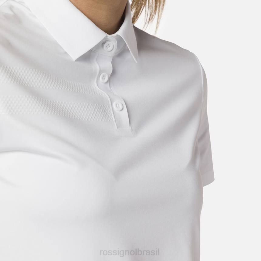 topos Rossignol camisa polo leve e respirável branco mulheres XP60706