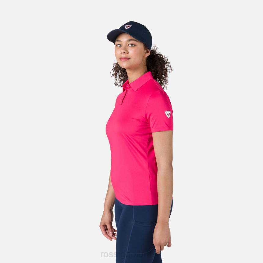 topos Rossignol camisa polo leve e respirável doce rosa mulheres XP60722